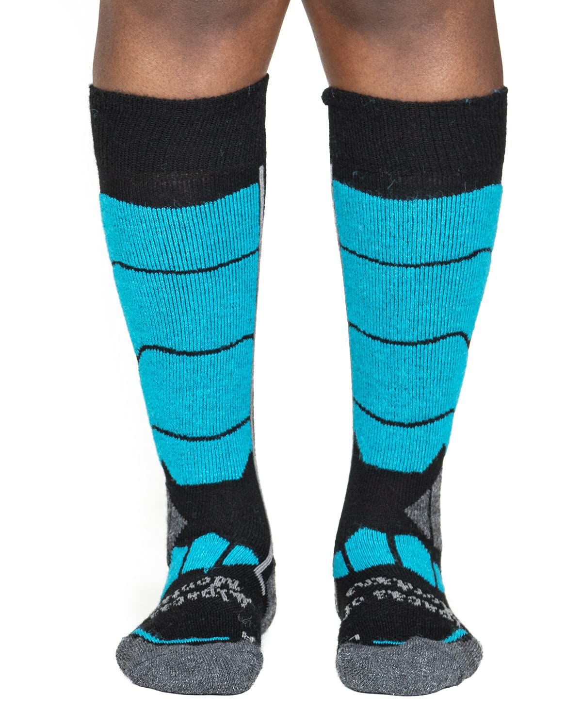 Alpine Thermal Ski Socks for Men & Women - Warm Winter Hiking Socks with Alpaca Wool, Breathable Mesh Vents - Perfect for Skiing, Snowboarding & Cold Weather Outdoor Activities