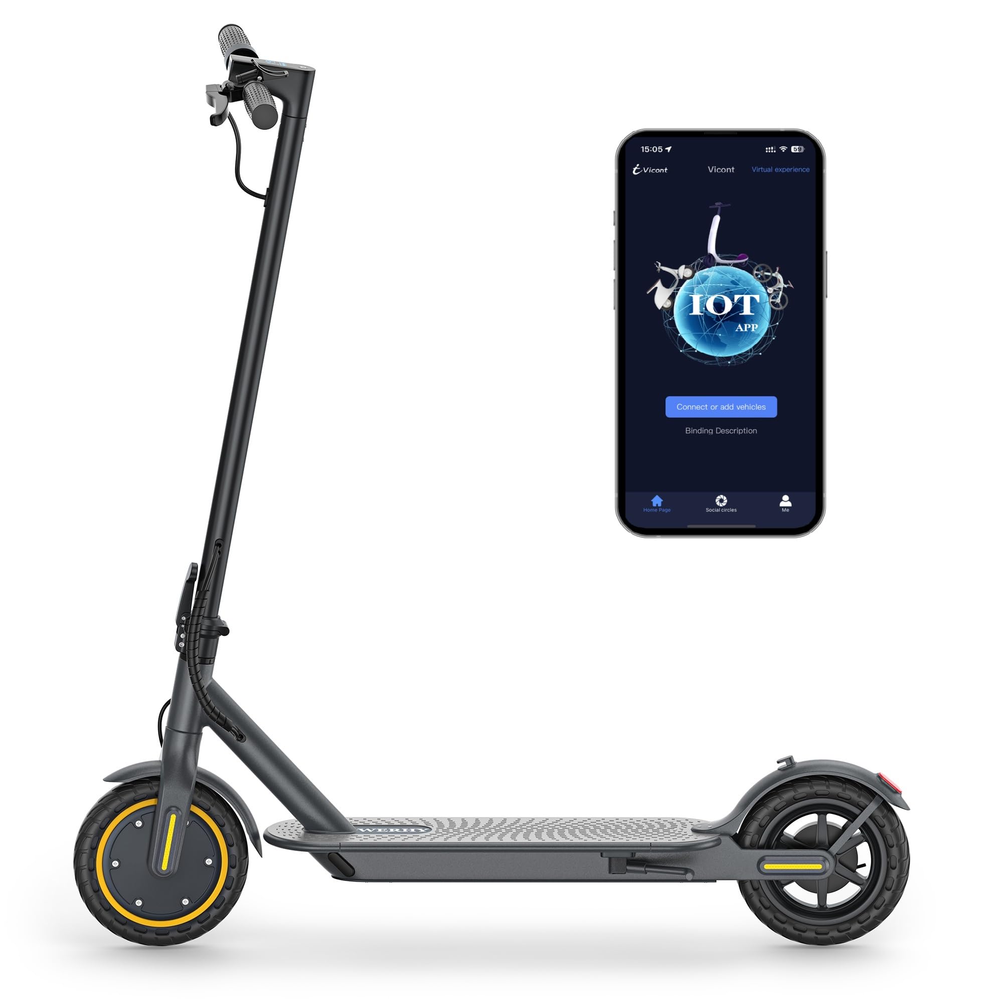 H7 Electric Scooter for Adults - 350W Motor, 19 MPH, 20 Miles Range, 8.5