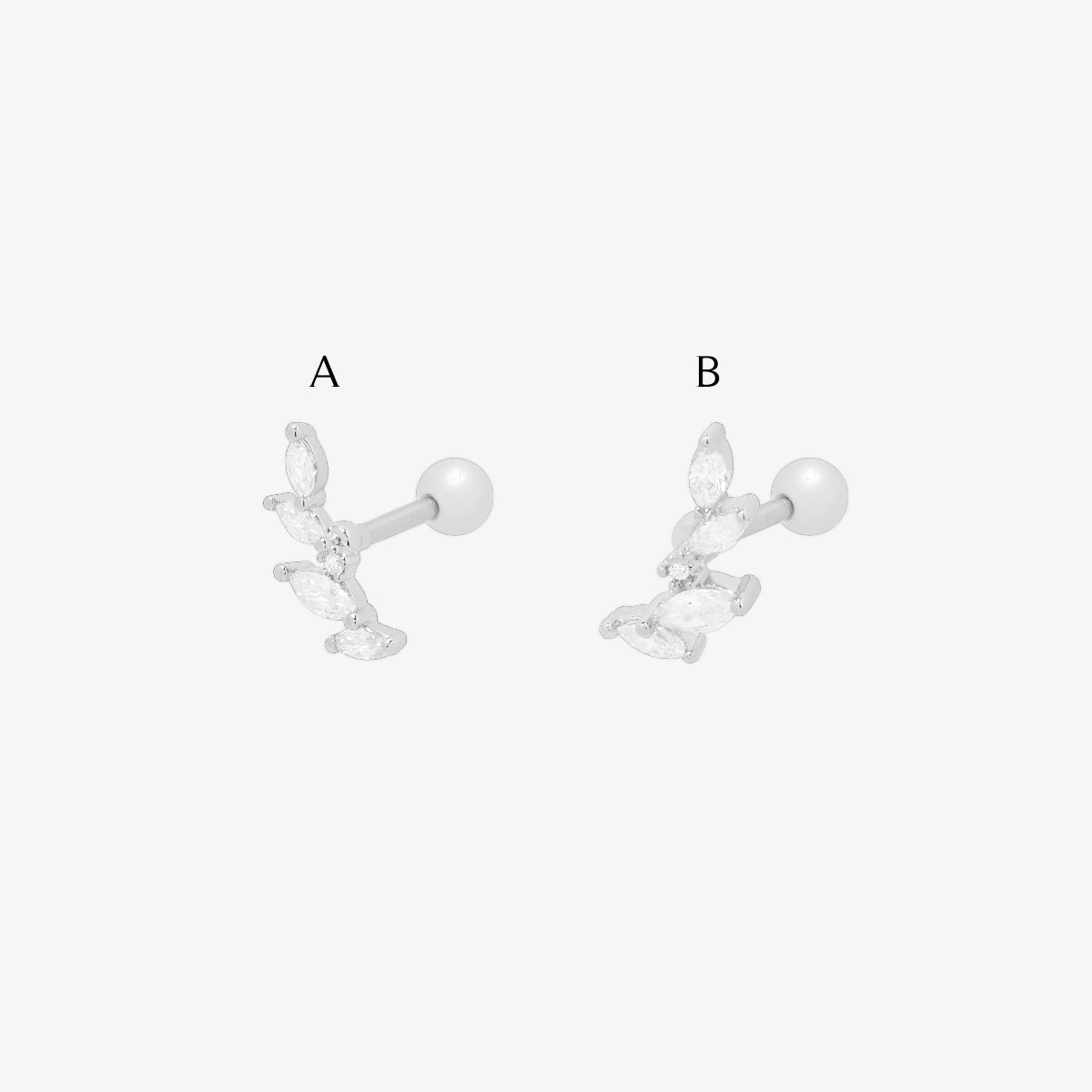 Stacked Crystal Body Piercing Jewelry - Elegant Nose Ring, Earring & Belly Button Ring for Women | Perfect for Parties, Weddings & Everyday Wear