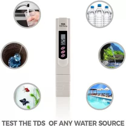 **Digital TDS Meter for Water Testing - Accurate TDS Tester for Home, Drinking Water, Swimming Pools & Aquariums | Portable Water Quality Monitor for Hydroponics, RO Systems & Aquariums**