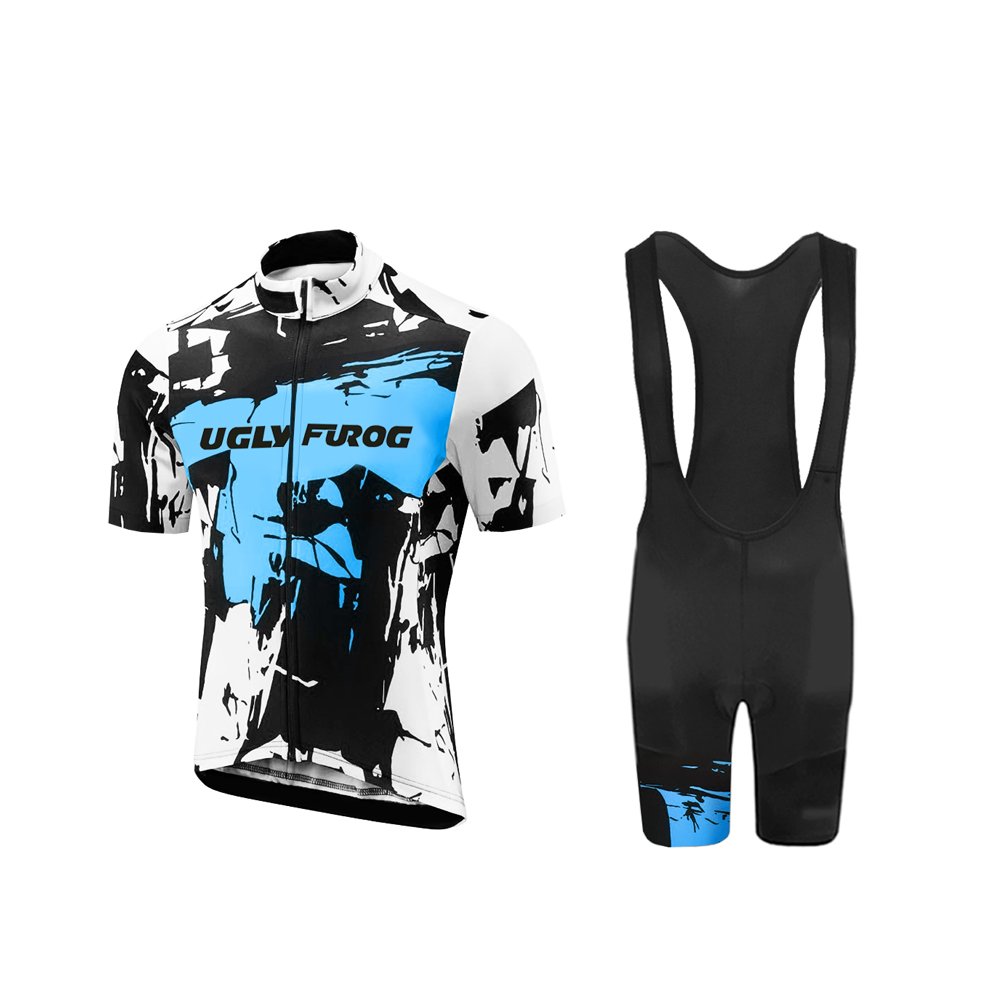 UGLY FROG Men's Cycling Jersey - Breathable Short Sleeve Bike Shirt for Road & Mountain Biking - Perfect for Cycling Teams & Outdoor Sports