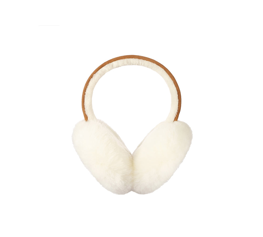 Australian Shepherd® Kids Adjustable Sheepskin Wool Earmuffs - Warm Winter Ear Protection for Boys & Girls - Perfect for Snow Play, Skiing & Outdoor Activities