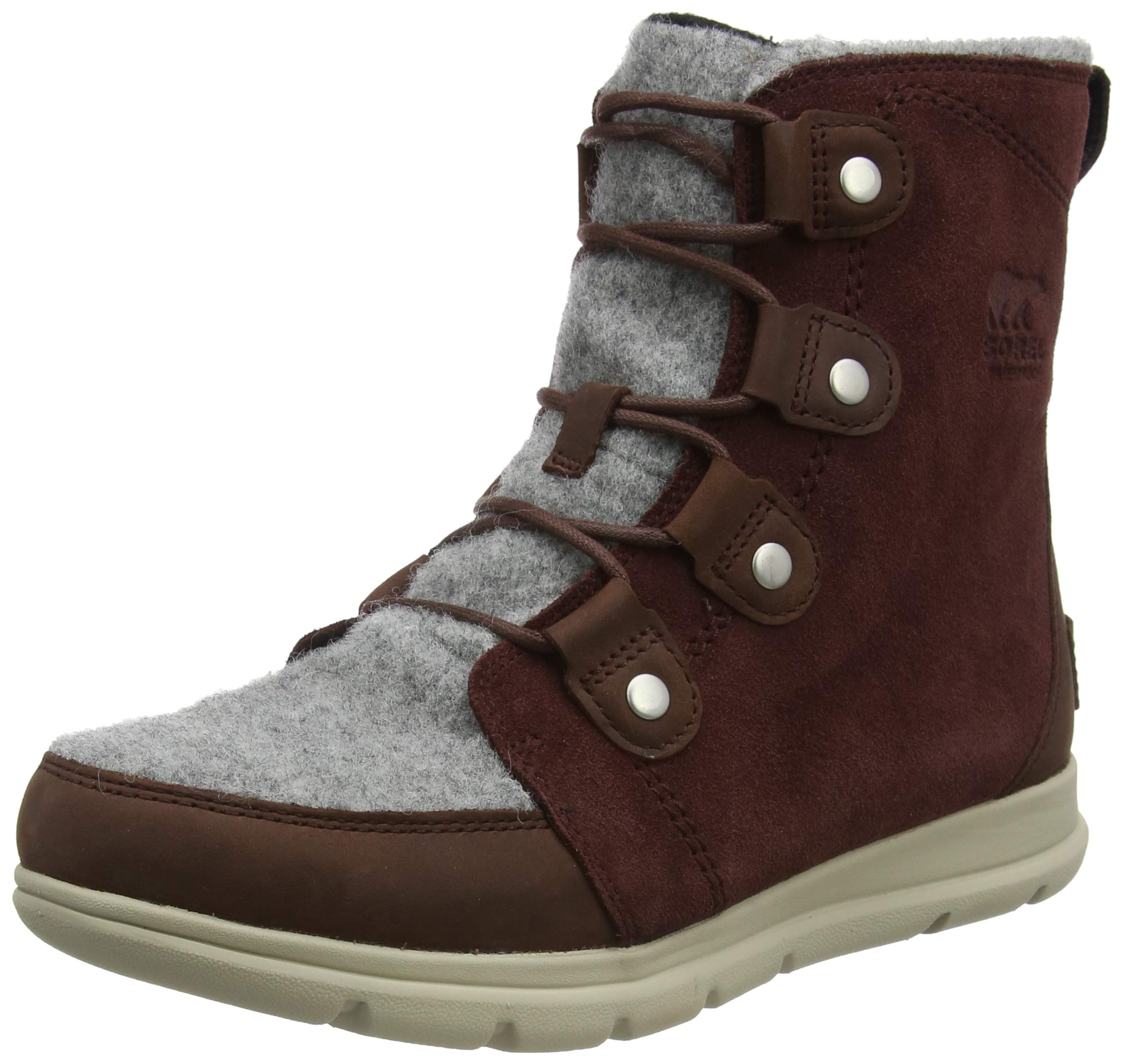 Sorel Women's Explorer Joan Waterproof Winter Boots - Insulated Snow Boots for Cold Weather, Hiking & Outdoor Activities | Perfect for Snowy Days, Winter Travel & Casual Wear