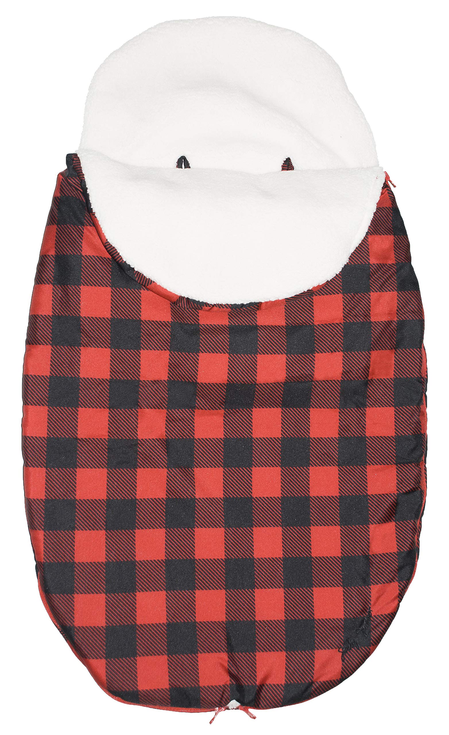 Jolly Jumper Snuggle Bag - Soft & Cozy Baby Sleeping Sack in Red/Black - Perfect for Nursery, Travel & Winter Warmth