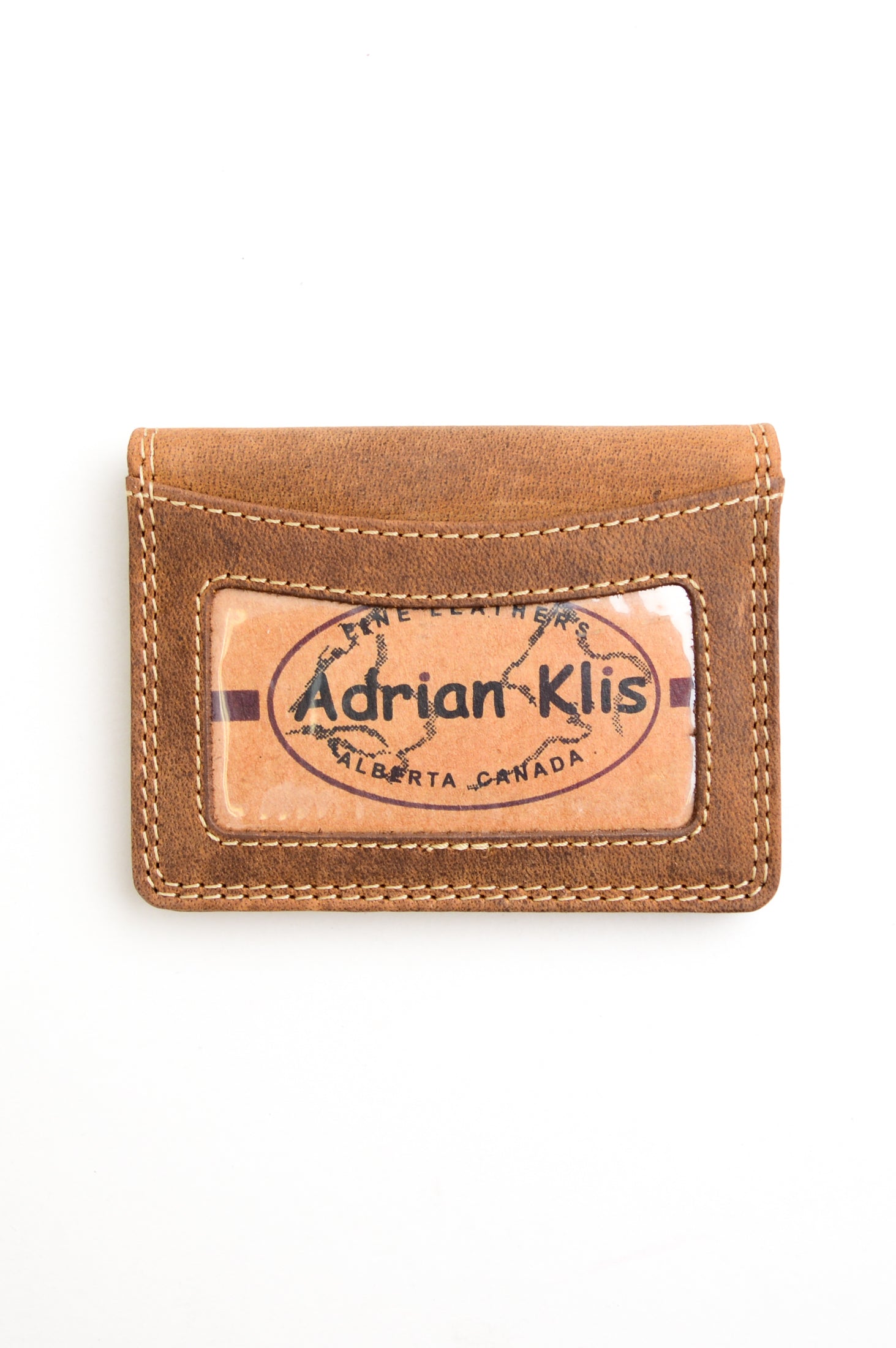 Premium Buffalo Leather Adrian Klis 266 Card Holder in Tan - Stylish & Durable RFID Blocking Wallet for Men & Women - Perfect for Travel, Business & Everyday Use