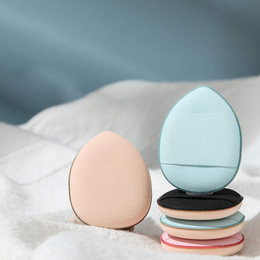 Minkissy 6-Piece Mini Makeup Sponge Set - Finger Size Blending Puff for Liquid, Powder & Mineral Foundation - Wet & Dry Use for Face & Body - Perfect for Travel & On-the-Go Touch Ups