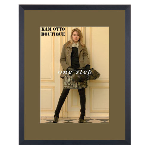 Premium Euro Style Slide-In Picture Frame for 20x30 Posters with 4-Inch Wide Matboard - Perfect for Wall Art, Home Decor & Office Display