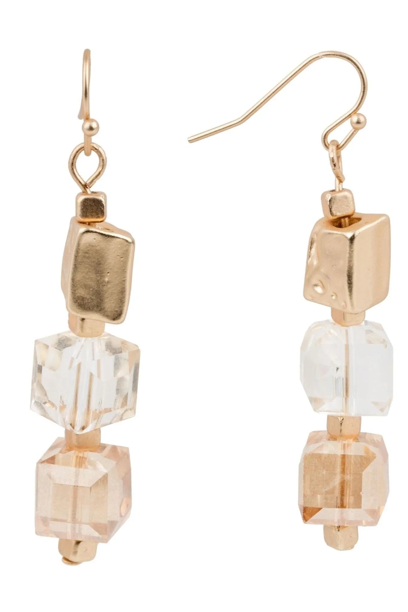 Bead and Stone Dangle Earrings for Women - Handmade Bohemian Jewelry - Perfect for Parties, Weddings & Everyday Wear