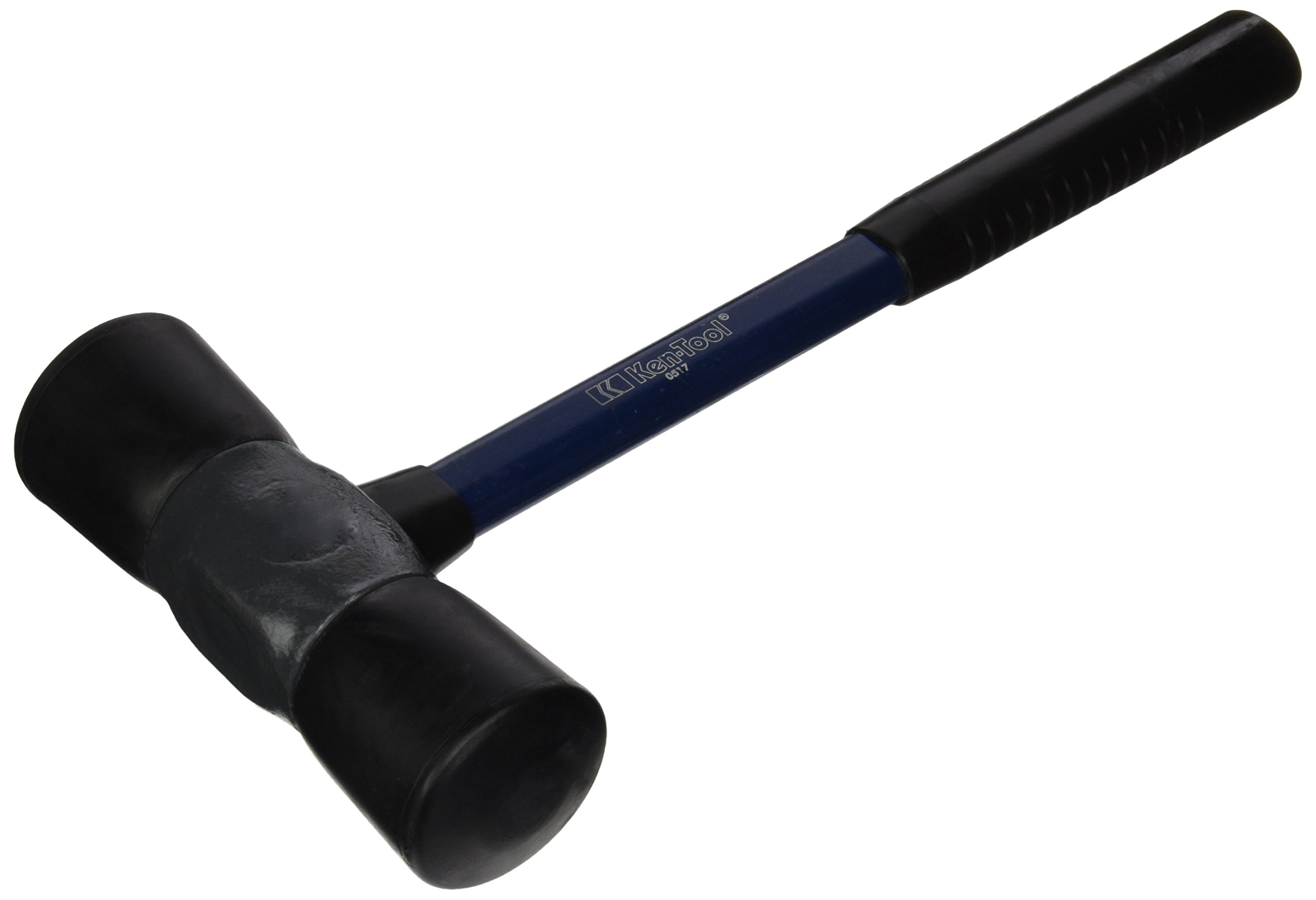 Ken-Tool 35421 Dead Blow Fiberglass Handled Hammer - Heavy Duty 16oz Mallet for Auto Repair, Woodworking & Construction - Shock Absorbing Non-Marring Hammer for Professional Mechanics & DIY Projects