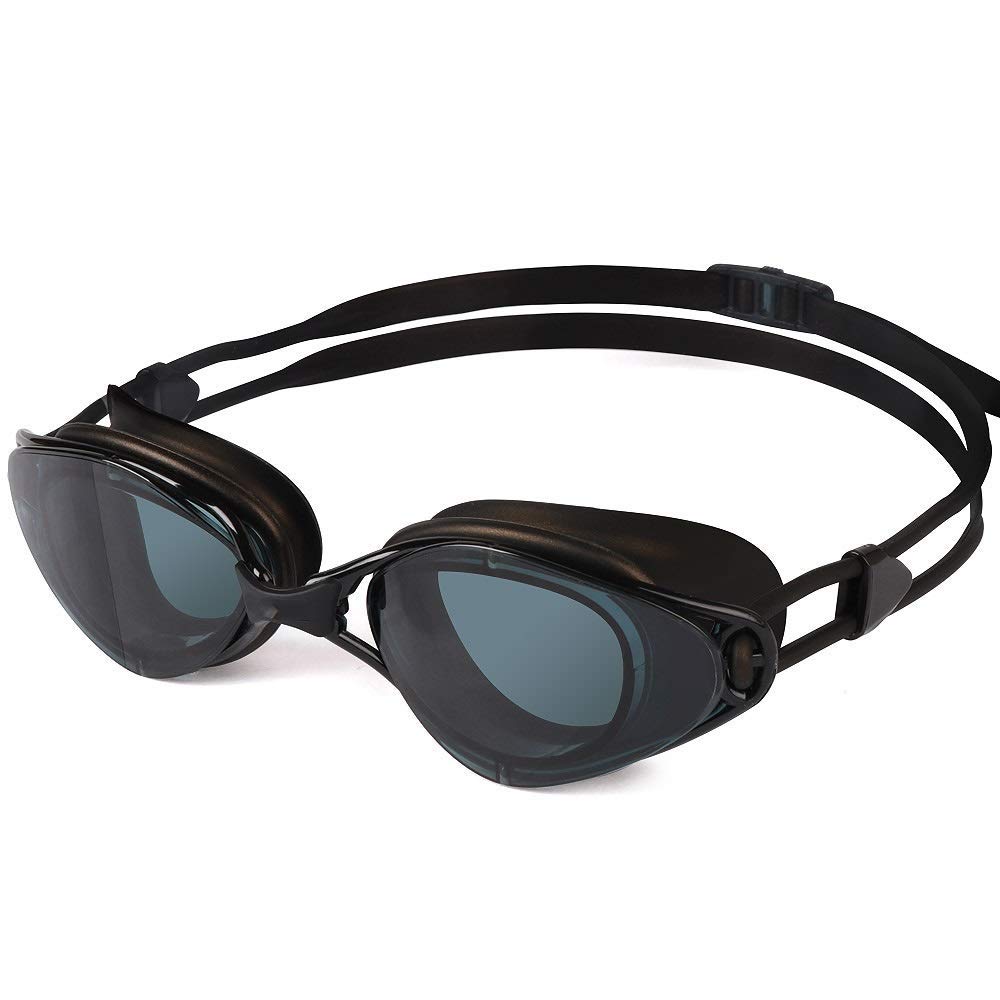 KAPOHU Anti Fog Swim Goggles - No Leak UV Protection Swimming Goggles for Women, Men, Adults & Kids - Wide View Comfortable Design for Pool, Beach & Competitive Swimming (Color: Blue)