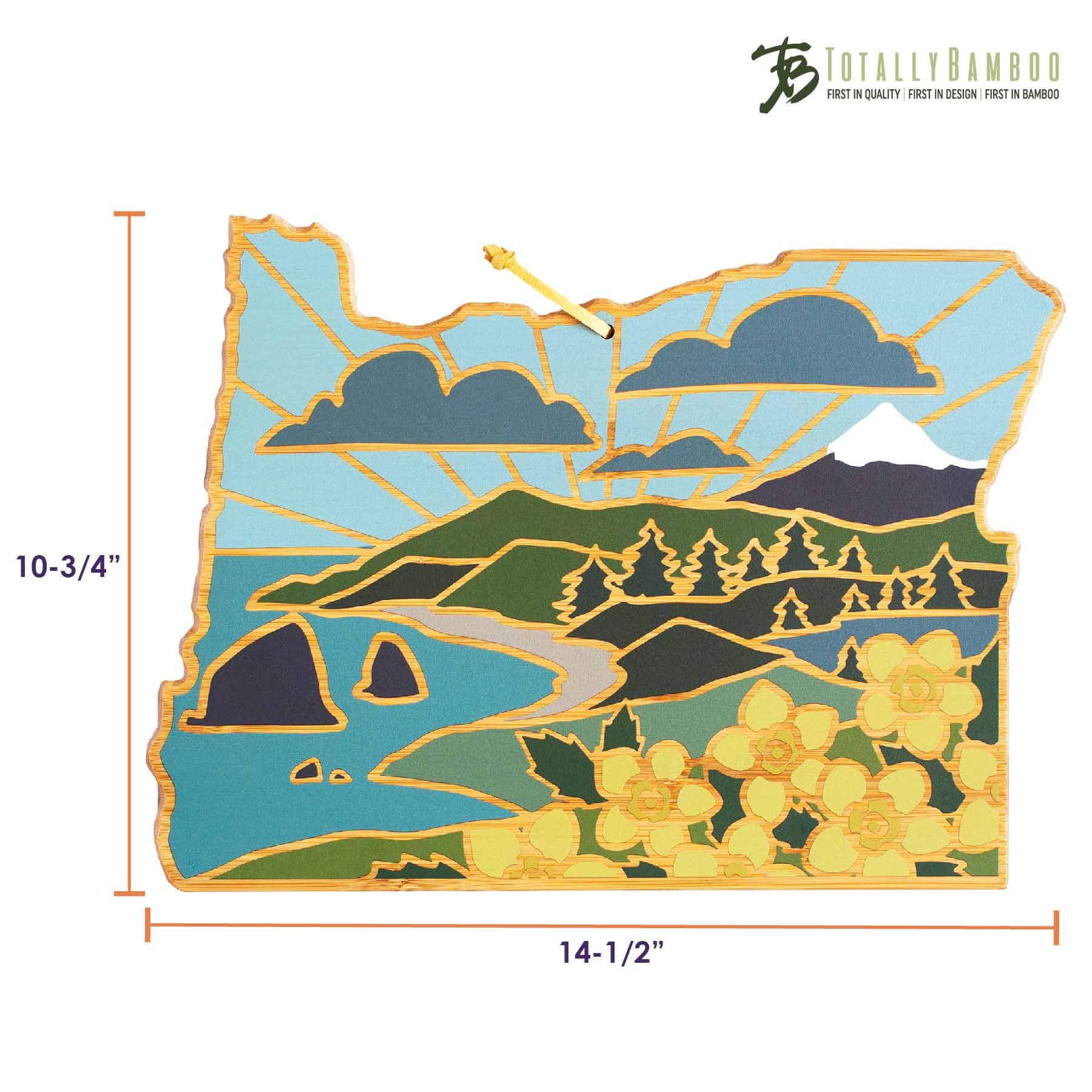 Premium Oregon Wood Cutting Board with Handcrafted Artwork by Summer Stokes - Perfect for Kitchen, Charcuterie Boards, and Home Decor Gifts