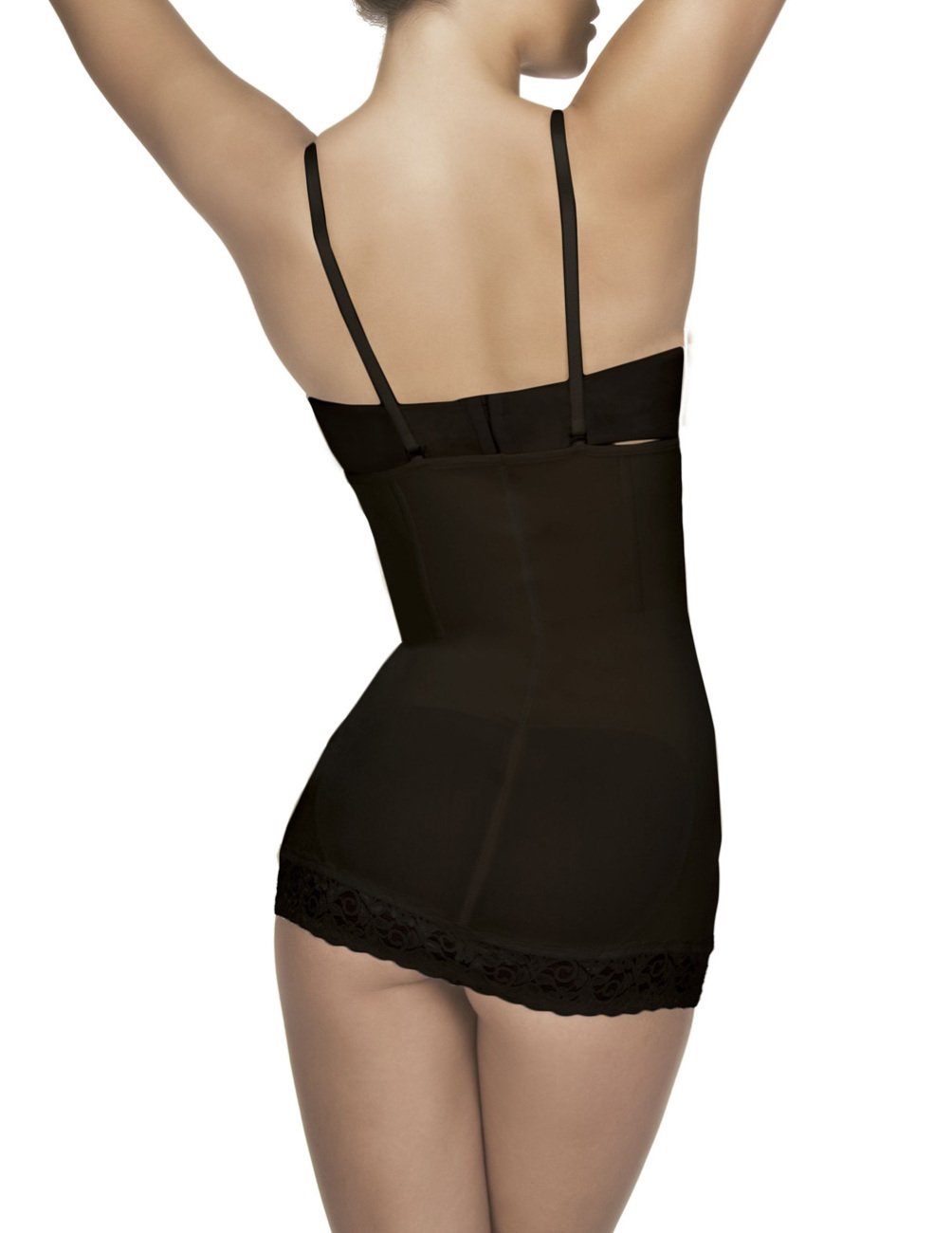 Shapewear Skirt for Women - 108 Body Shaping Fajas Slip 38-L Black - Tummy Control Slimming Underwear for Daily Wear & Special Occasions