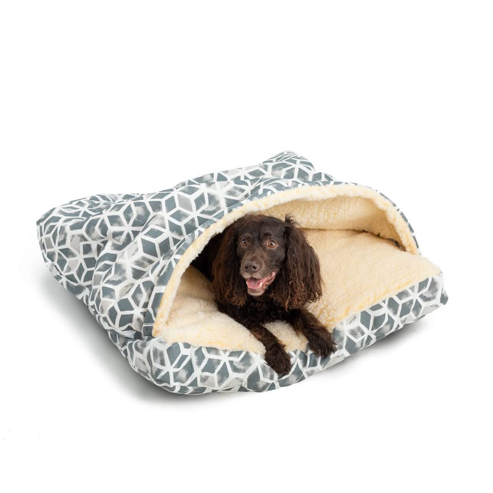 Snoozer Square Cozy Cave Dog Bed - 36 Colors & 3 Sizes for Small Medium Large Dogs - Perfect for Indoor Comfort, Crate Training & Pet Lounging