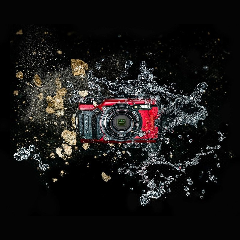 OM System Olympus TG-6 Red Waterproof Underwater Camera - 50ft Depth, 4K Video, Macro Mode for Diving, Snorkeling & Outdoor Adventures