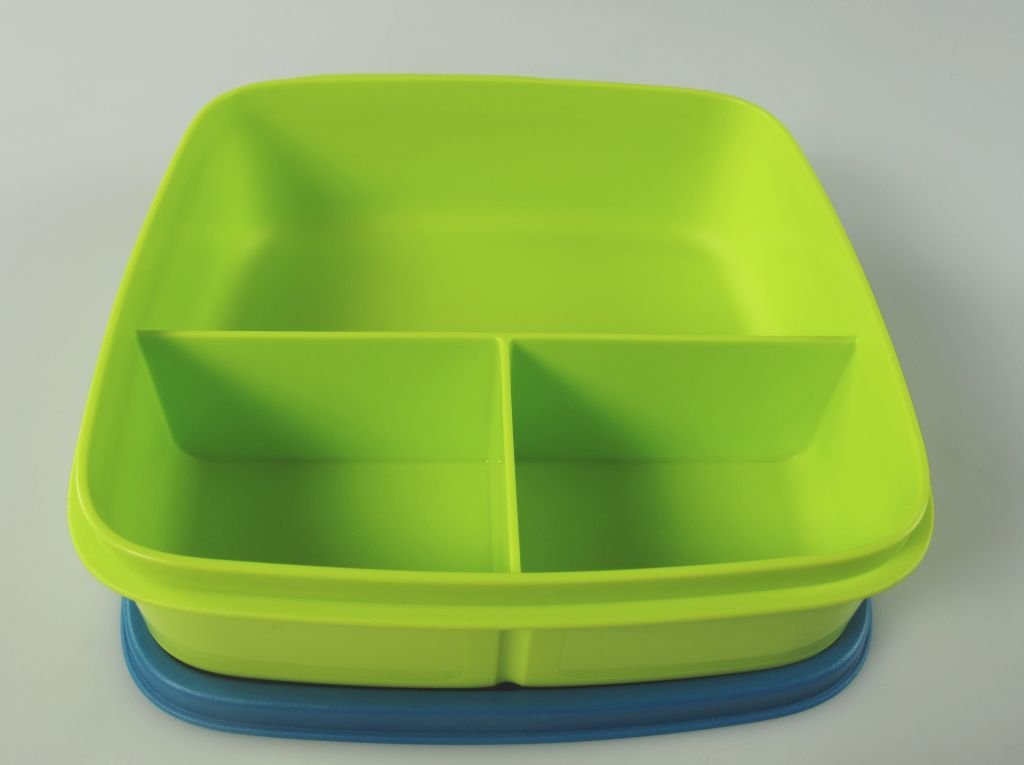 550ml Tupperware Lunch Box Container with Divider - Leakproof BPA-Free Food Storage for School, Office & Travel - Ideal for Kids, Adults & Meal Prep