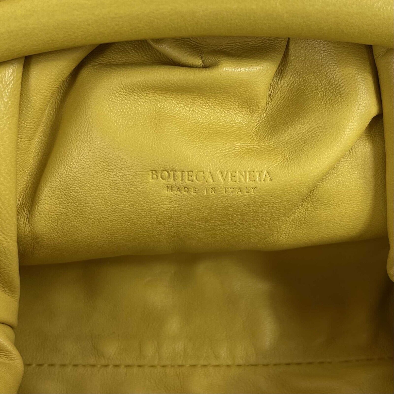 Bottega Veneta Intrecciato Mini Pouch Crossbody Shoulder Bag in Yellow | Luxury Leather Clutch for Women | Perfect for Parties, Date Nights & Travel