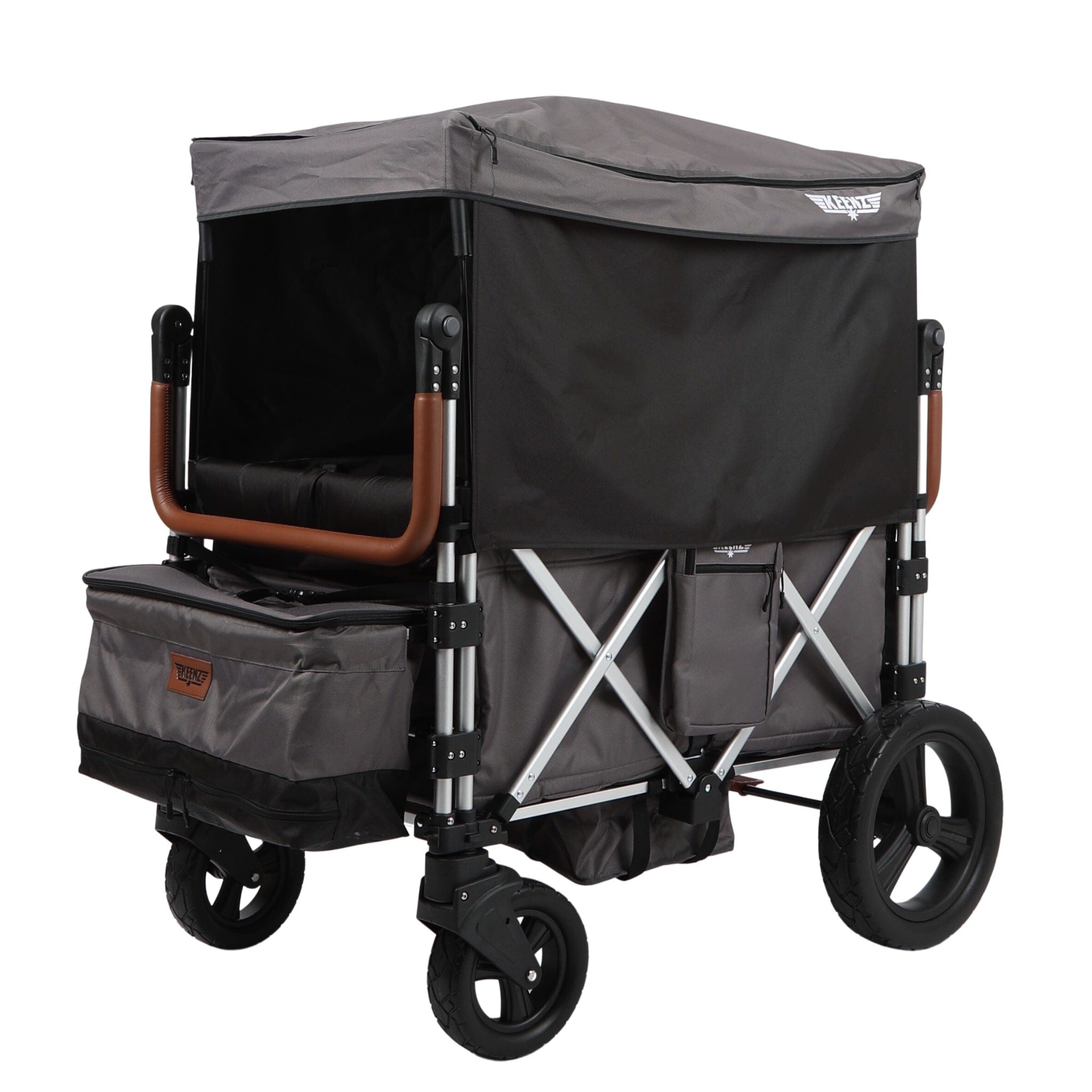 Keenz 7S+ 4 Passenger Stroller Wagon - All-Terrain Push Wagon for Kids & Toddlers - Perfect for Beach, Park, Camping & Family Outings