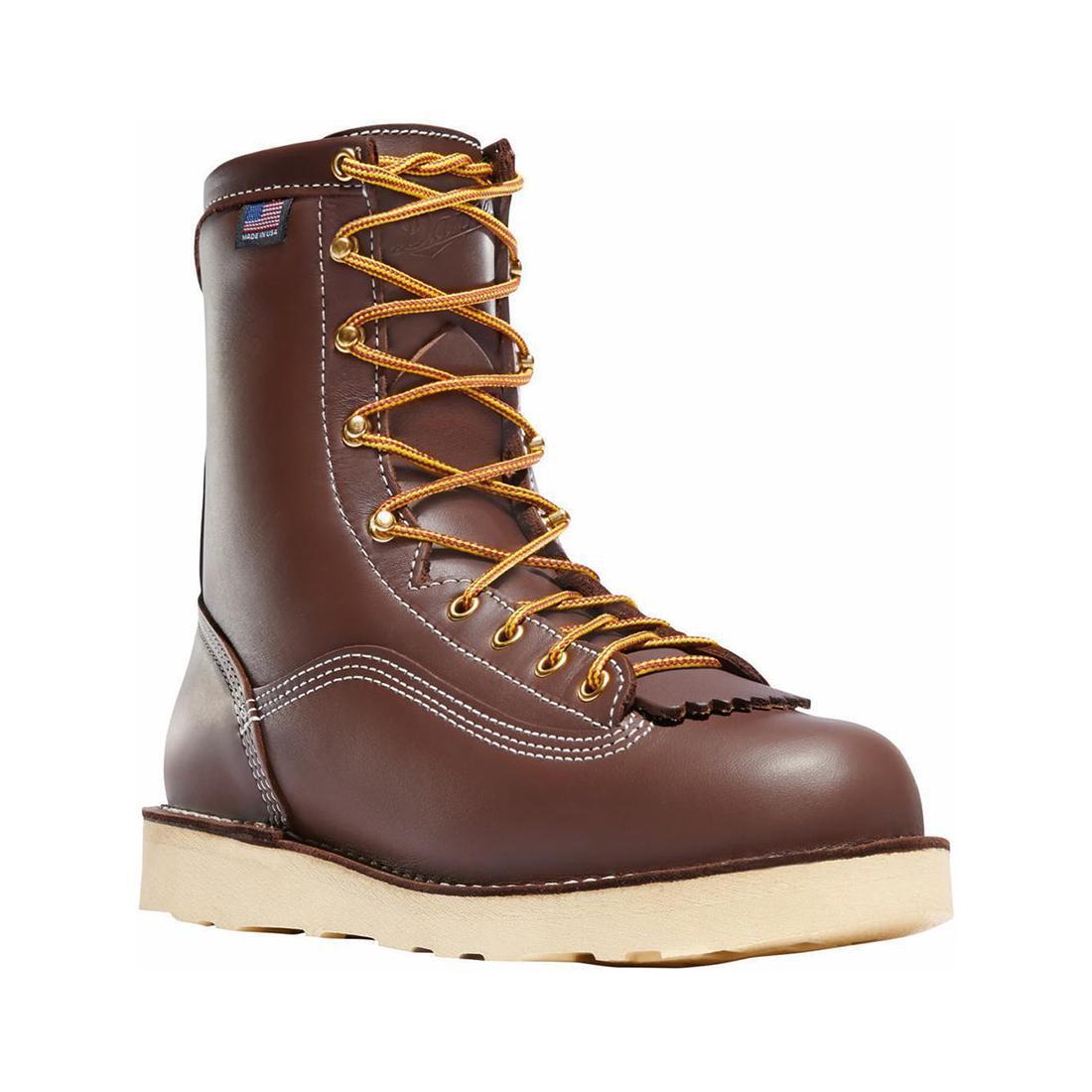 Power Foreman 8 Nano Toe Work Boots for Men - Brown Safety Shoes with Steel Toe & Slip Resistance - Ideal for Construction, Warehouse & Outdoor Work