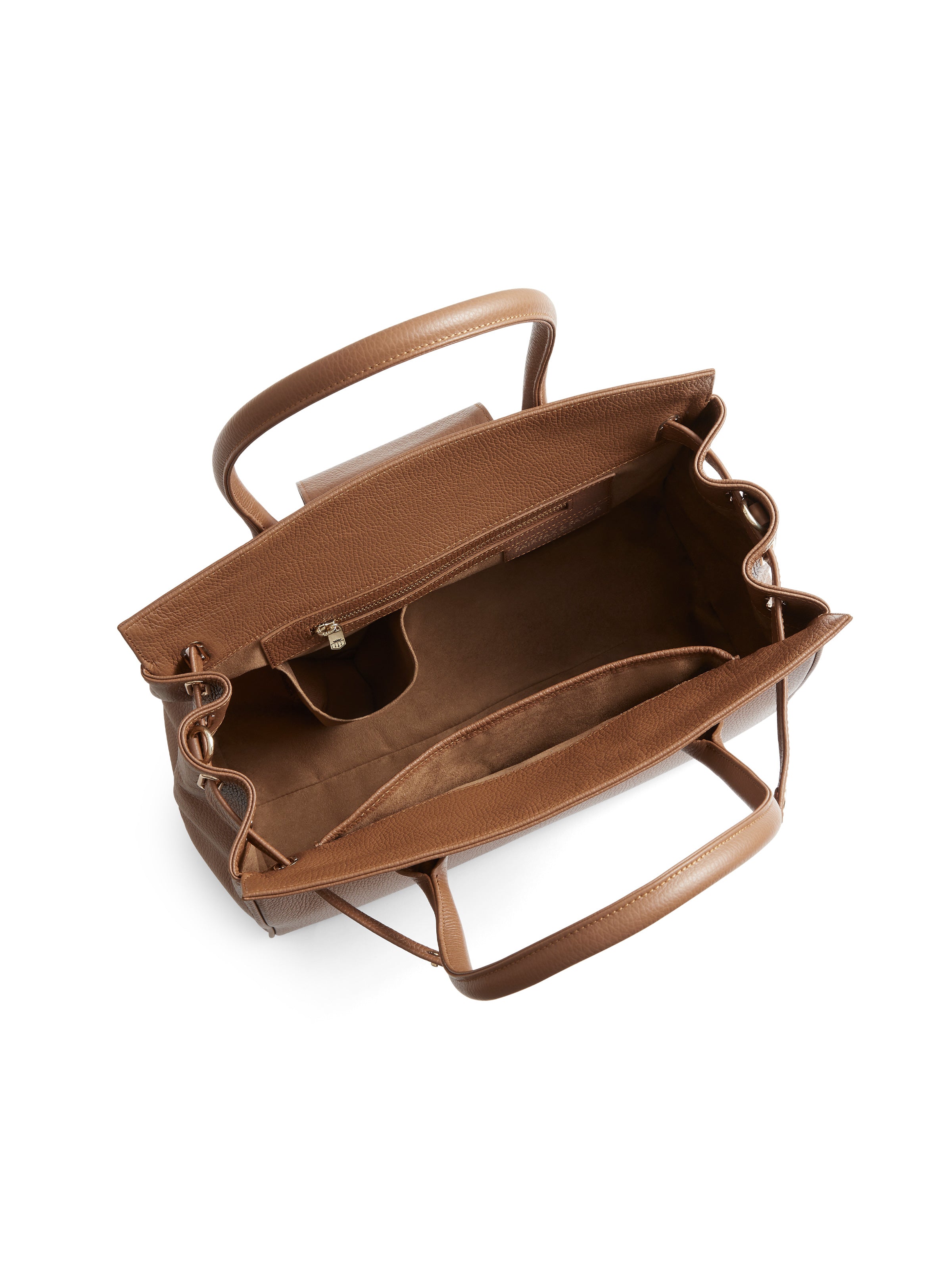 Windsor Tan Pebbled Leather Handbag for Women - Stylish & Durable Crossbody Purse - Perfect for Work, Travel & Everyday Use