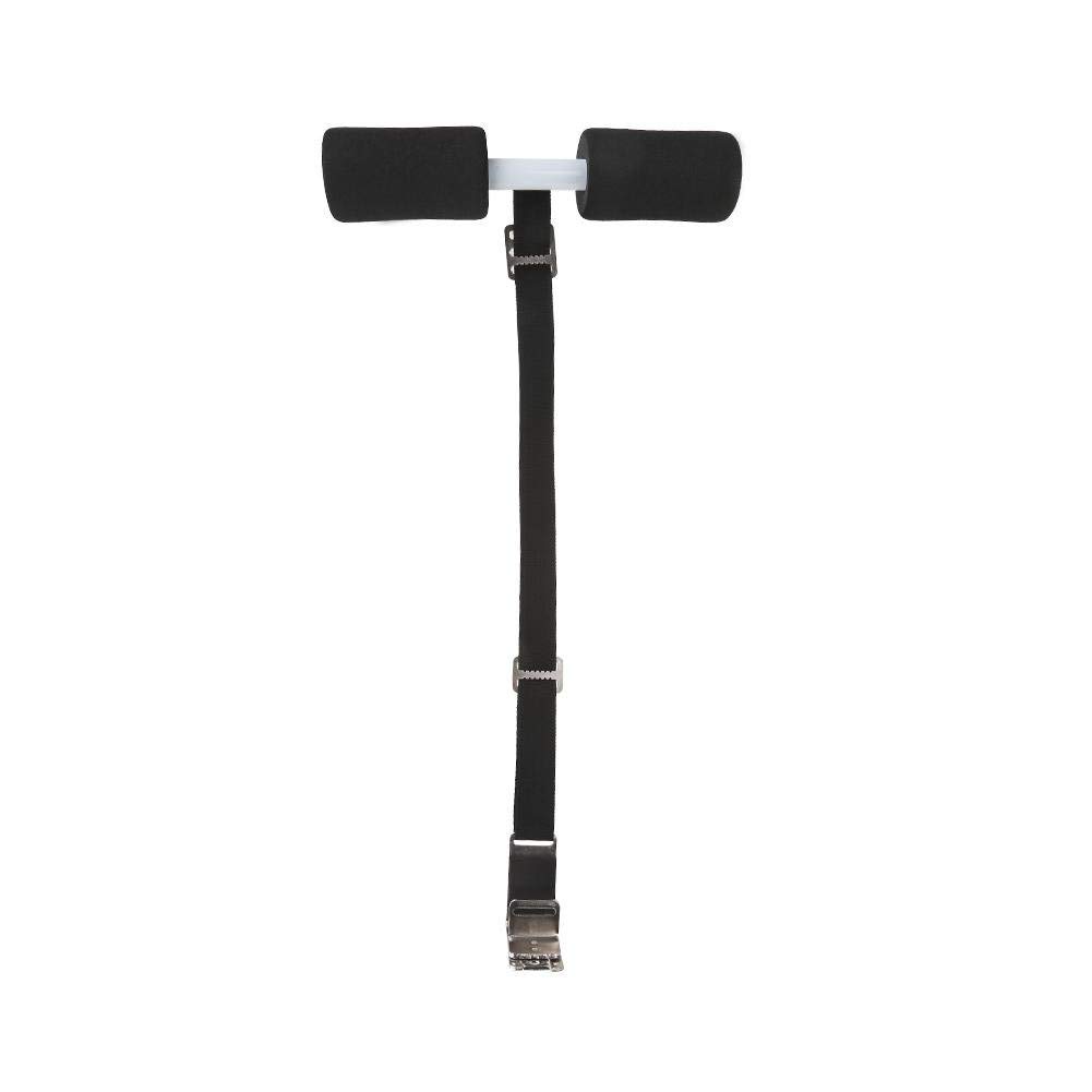 Portable Sit Up Bar for Home Workout - Adjustable Abdominal Trainer for Core Strength, Waist & Belly Fat Loss - Fitness Equipment for Muscle Training & Weight Loss (Black) - Perfect for Floor Exercises, Gym & Indoor Fitness Routines
