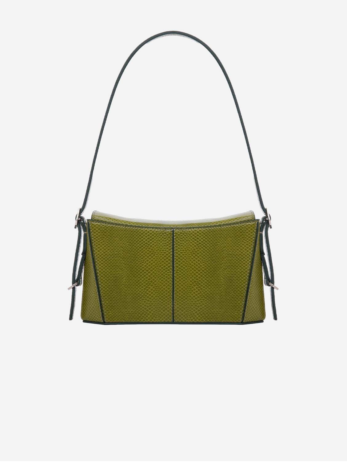 Kiara Vegan Leather Mini Crossbody Bag for Women - Eco-Friendly Apple Leather Handbag in Rosemary Green | Perfect for Everyday Use, Work, and Casual Outings