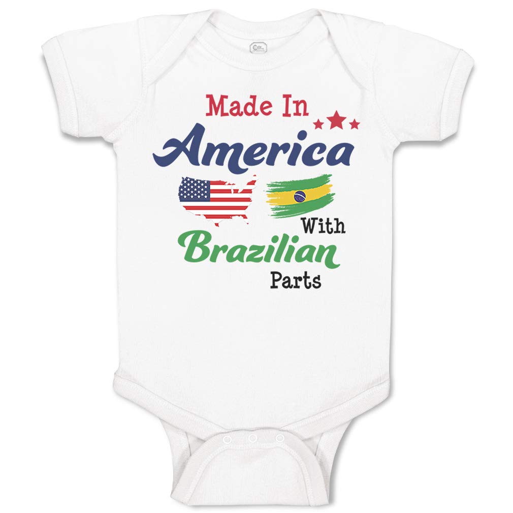 Custom Baby Bodysuit - 100% Made in USA with Premium Brazilian Fabric - Soft & Comfortable Unisex Infant Onesie for Boys & Girls - Perfect for Newborn Photoshoots, Baby Showers & Everyday Wear