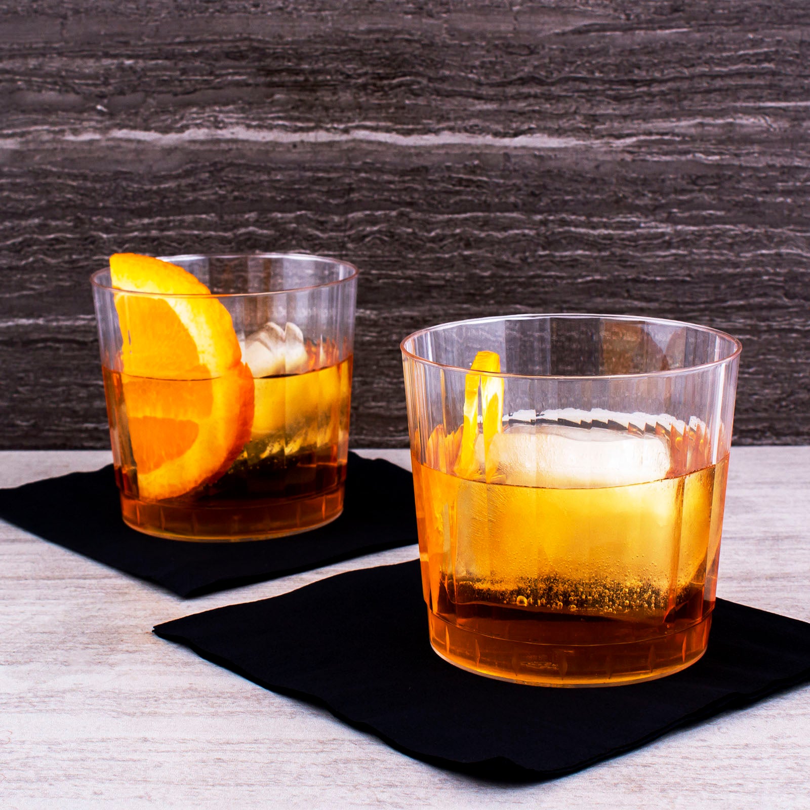 Clear Rocks Tumblers 20-Pack - 9oz Glasses for Whiskey, Cocktails & Iced Coffee - Perfect for Bars, Parties & Home Use
