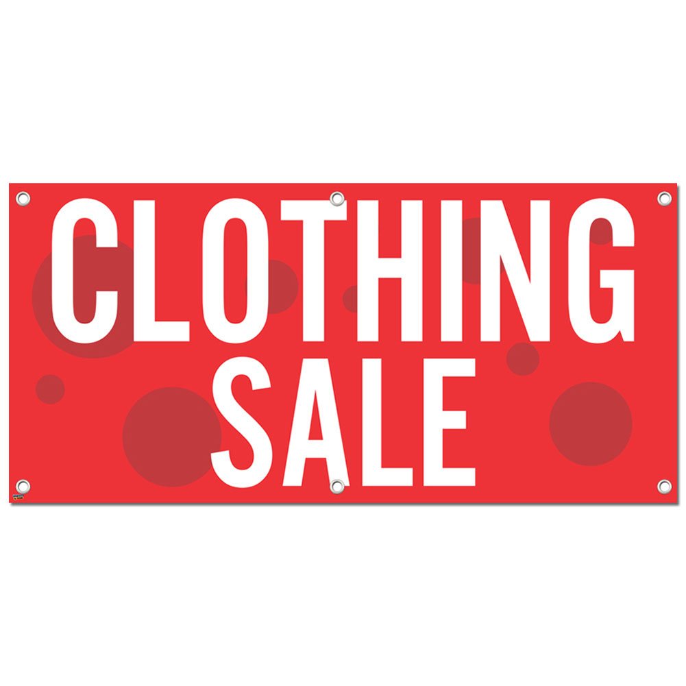 Retail Store Sign Banner 46x22