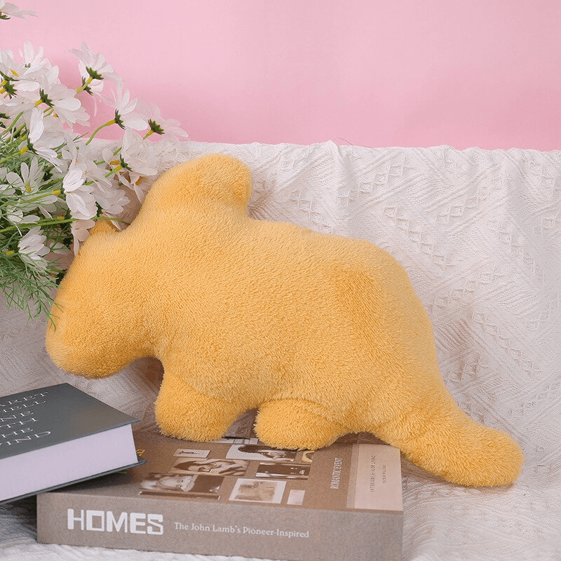Dino Chicken Nugget Plush Toy - Cute Dinosaur Stuffed Animal for Kids, Soft & Huggable - Perfect for Playtime, Gifts, and Room Decor