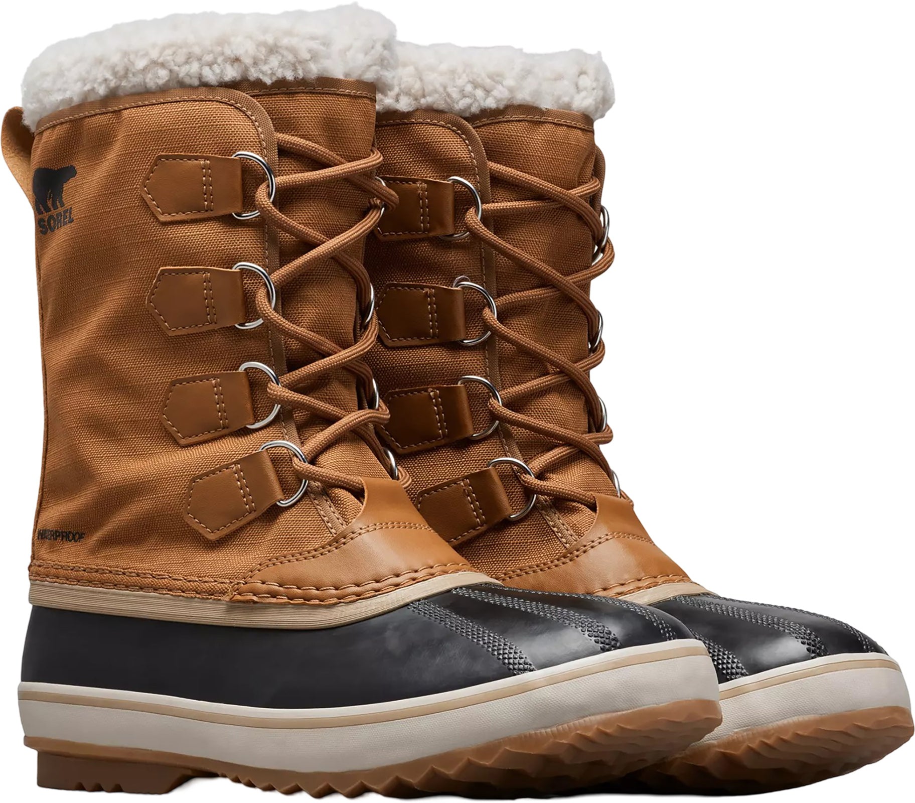 1964 PAC Men's Waterproof Nylon Boots - Durable & Comfortable for Outdoor Hiking, Hunting & Work - Black