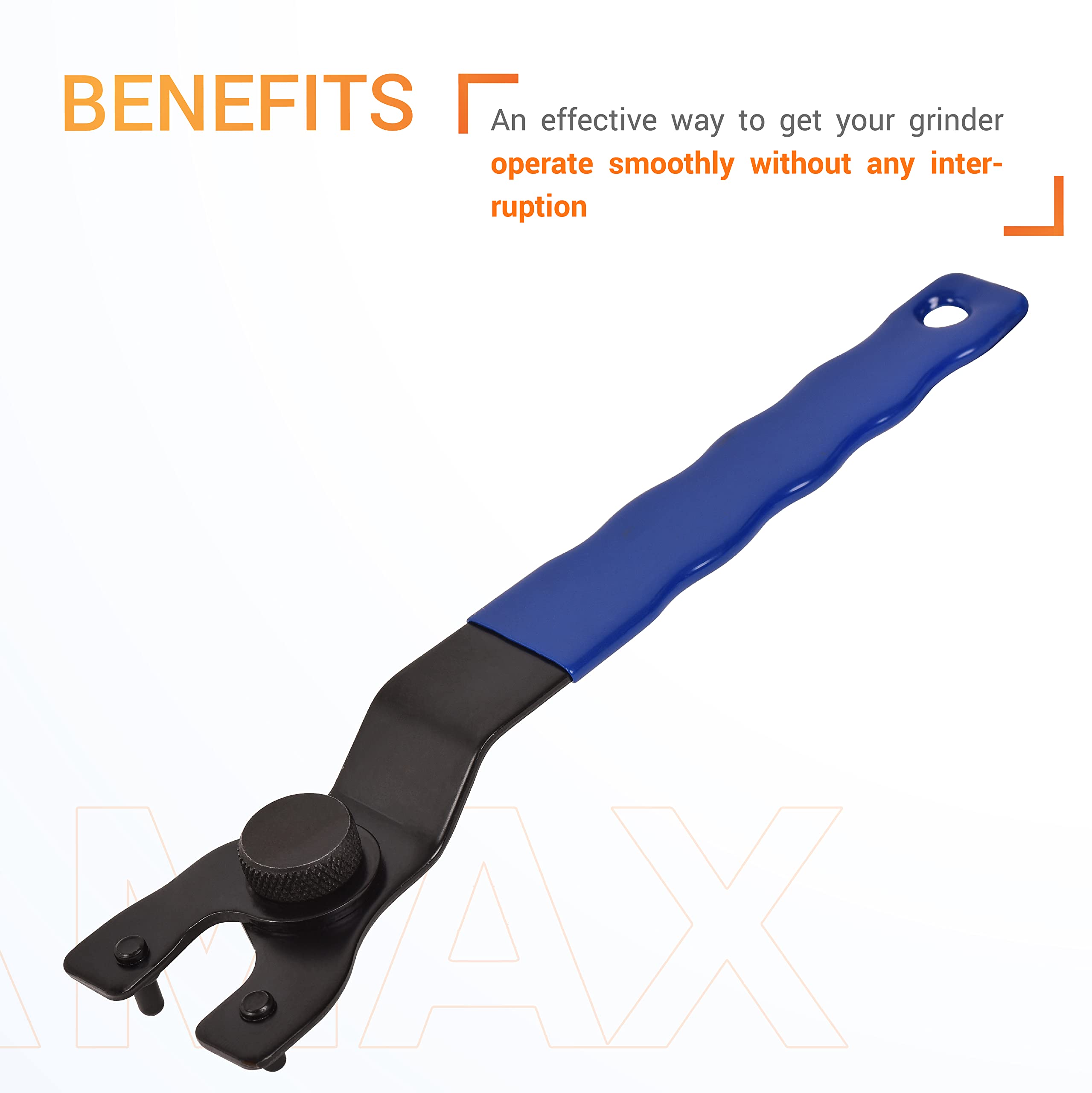 Canamax SEWA20 Adjustable Lock-nut Grinder Wrench (1-3cm) - Compatible with Dewalt, Bosch, Makita & Major Angle Grinders - Perfect for Quick Disc Changes in Metalworking & Construction Projects