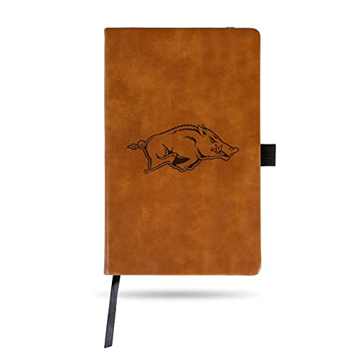 Rico Industries NCAA Arkansas Razorbacks Brown Laser Engraved Small Notebook Journal - 8.25