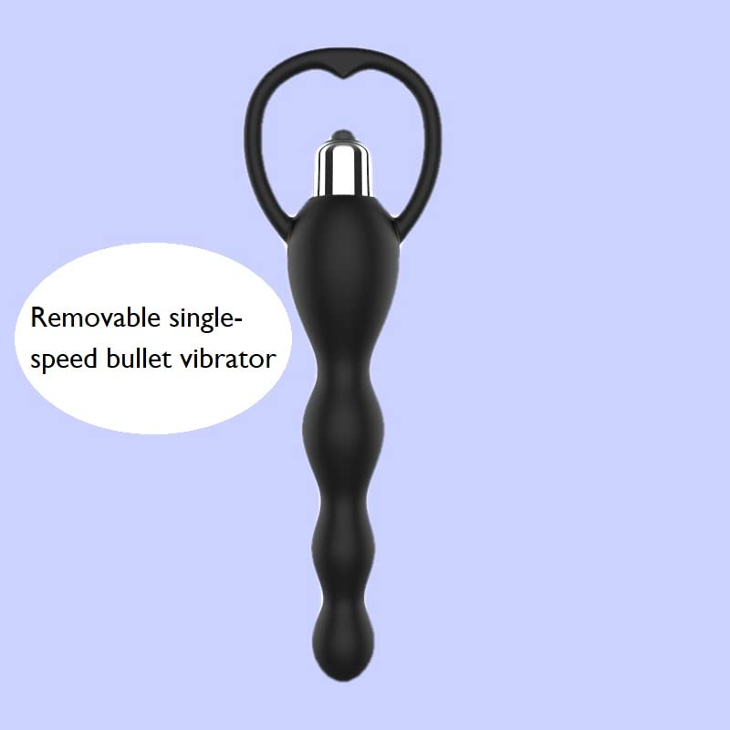 Premium Vibrating Anal Beads Set - Rechargeable Silicone Anal Vibrator with Remote Control for Couples Play & Solo Stimulation - Perfect for BDSM, Foreplay & Enhanced Pleasure