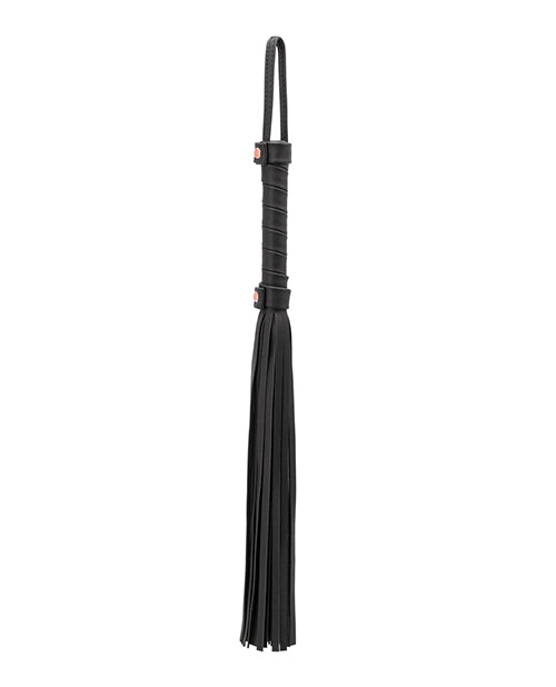 Premium PU Leather Flogger for BDSM - Black Bondage Whip for Sensual Play, Spanking & Roleplay - Perfect for Couples & Adult Playtime