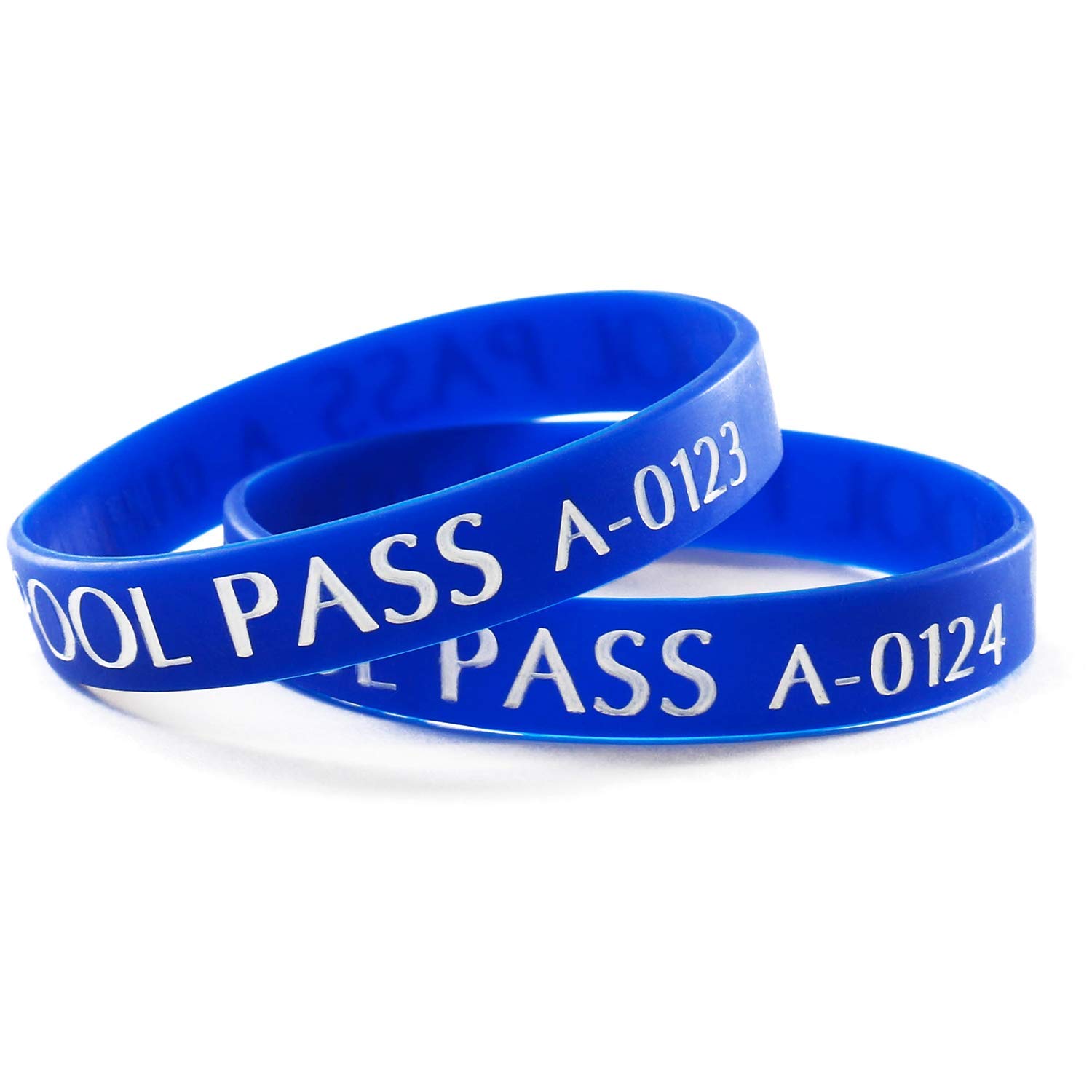 SmartSign Kids Pool Pass Silicone Wristbands - Waterproof & Durable Swim ID Bracelets for Children | Perfect for Summer Camps, Swim Lessons & Water Parks