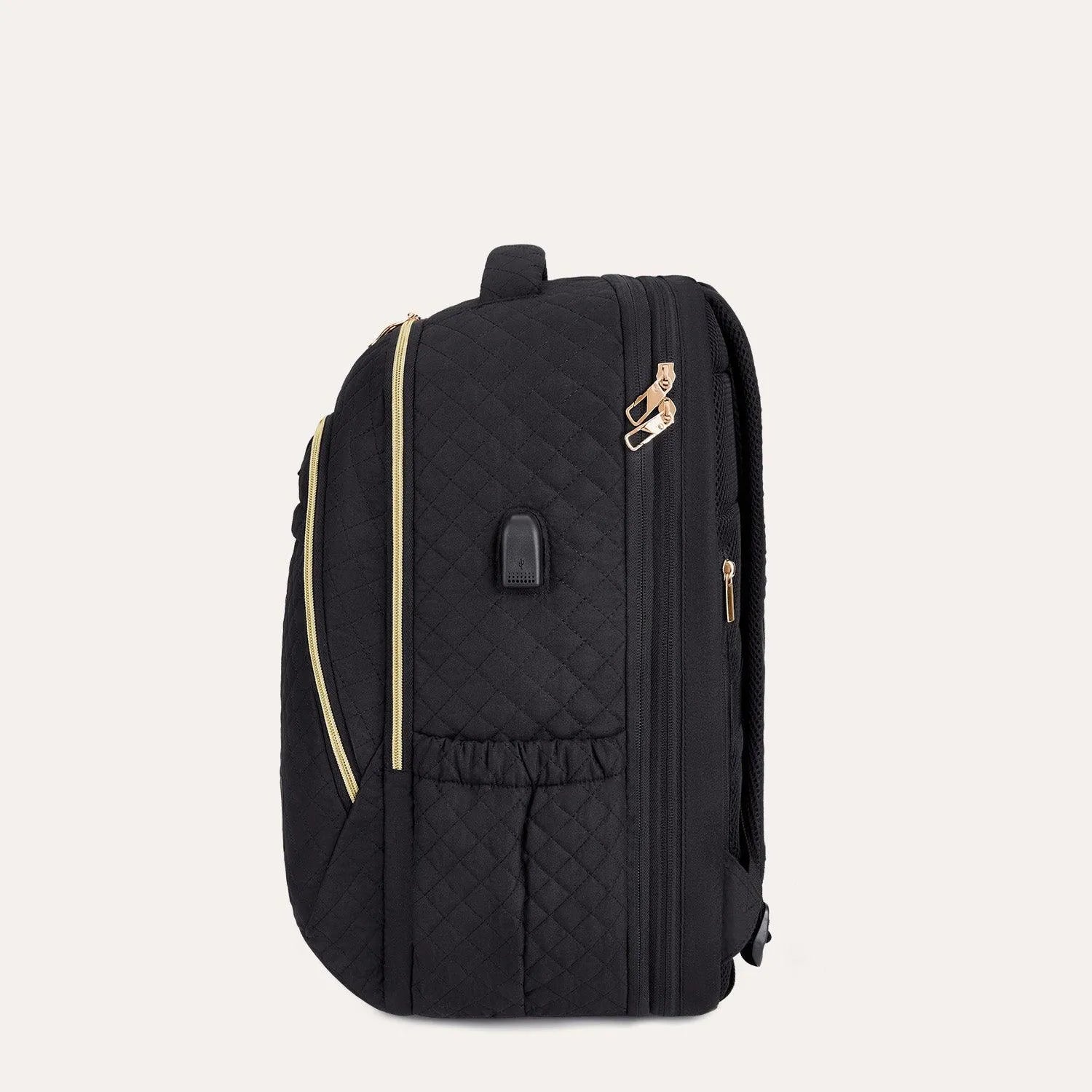 Bonchemin 15.6 Inch Laptop Backpack for Men & Women - Waterproof Travel Backpack with USB Charging Port - Perfect for Business, College, Commuting & Airplane Carry-On