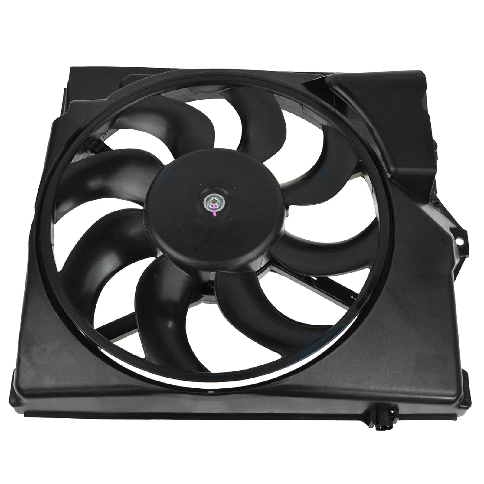 TRQ A/C Condenser Cooling Fan Assembly Compatible with 1992-1999 BMW 318i 323i 323is 325i 325is 328i 328is M3 - Replaces BM3113106 BM3115106 - Perfect for Engine Cooling & AC System Repair