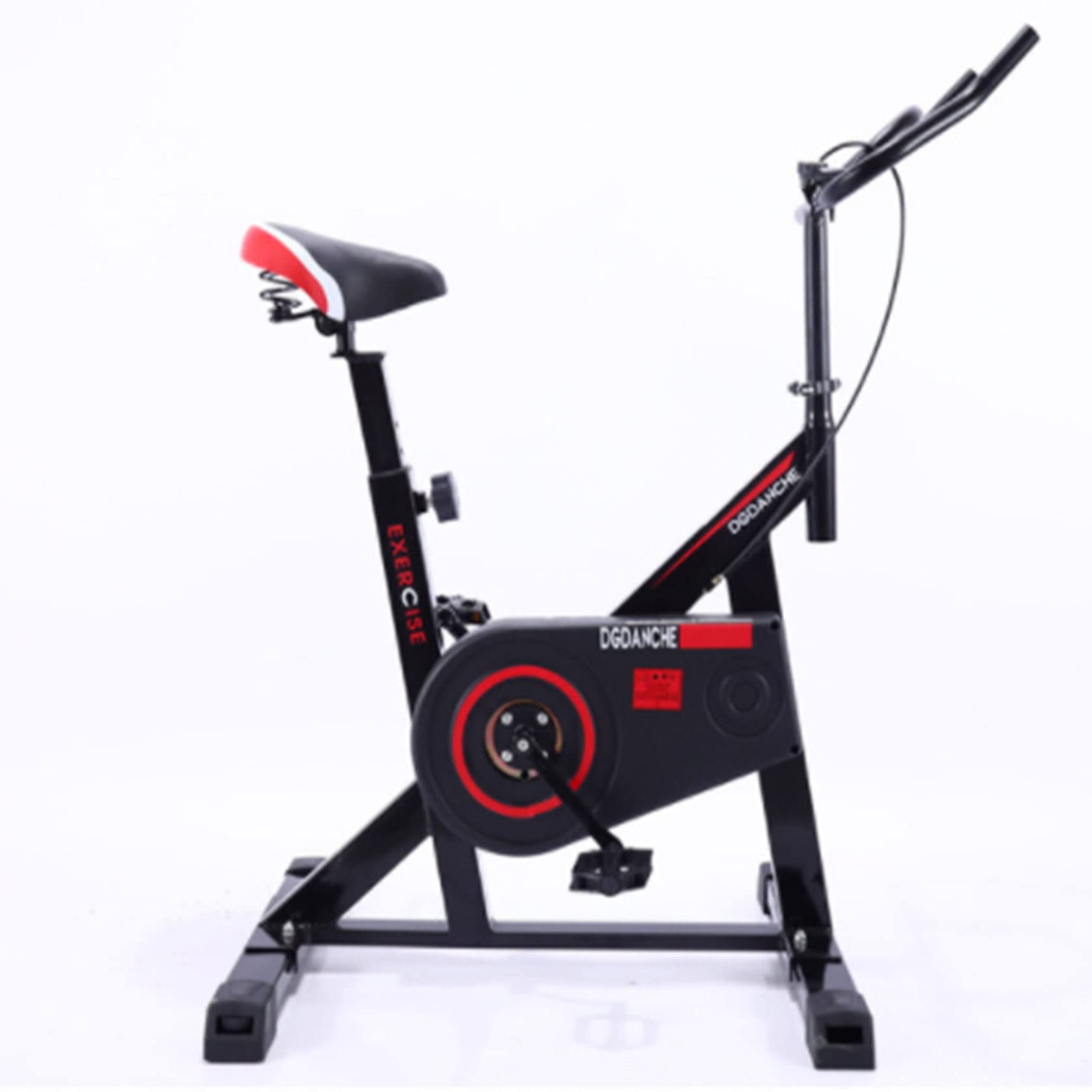 Prattbay Indoor Cycling Bike - Stationary Exercise Bike with Comfortable Seat Cushion & Silent Belt Drive for Home Cardio Workout - Perfect for Home Gym, Fitness Training & Weight Loss