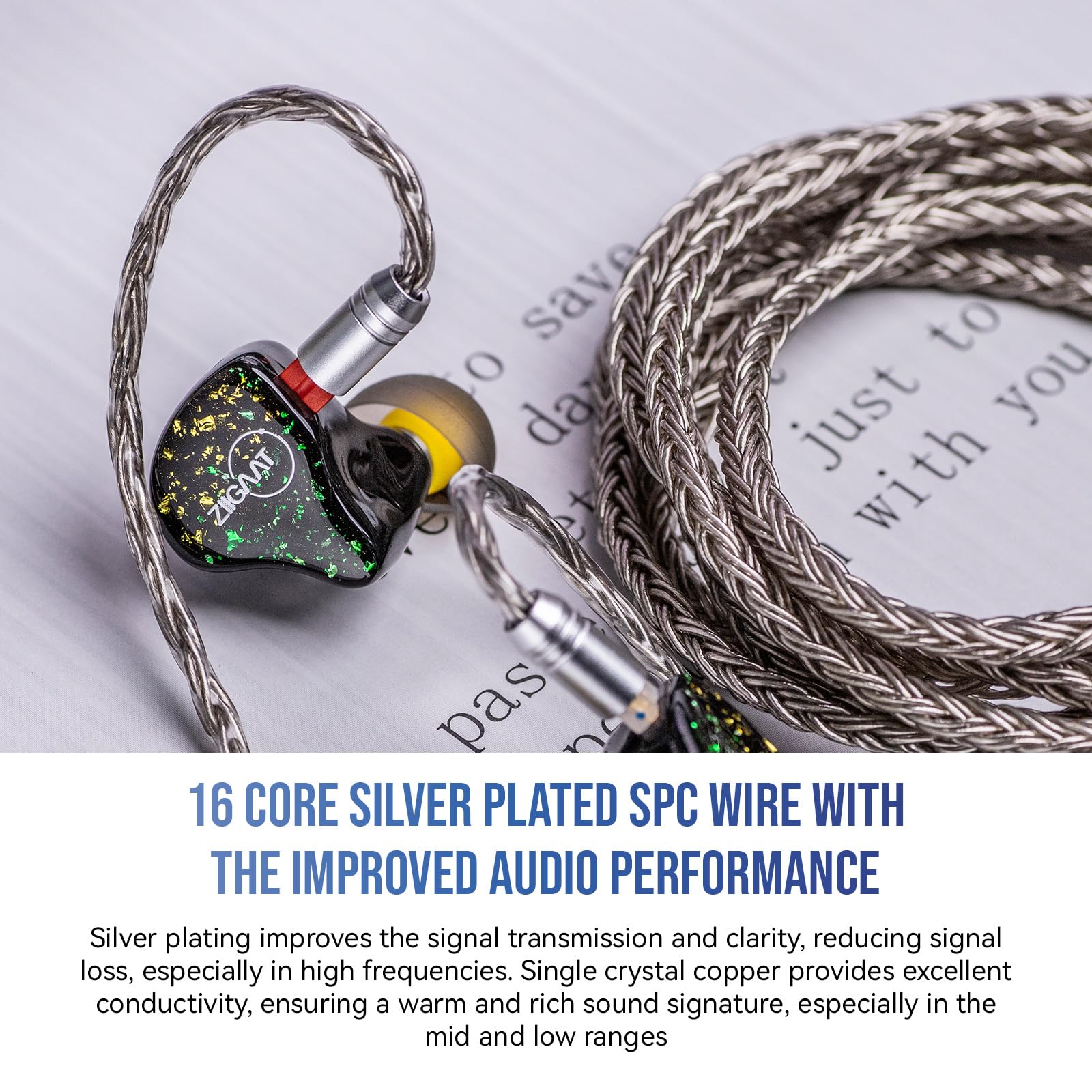 Linsoul Kiwi Ears Orchestra Lite Custom 8BA in-Ear Monitor IEM (Clear) with Tripowin Zonie IEM Cable (2Pin, Grey) - Premium Audiophile Earbuds for Music Lovers, Studio Monitoring & Professional Musicians