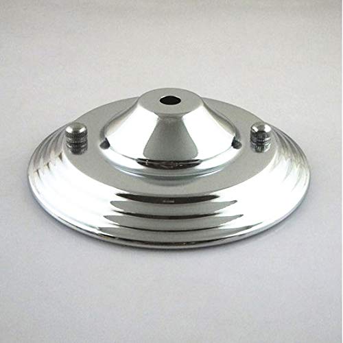 Vintage Ceiling Rose Loop Kit - 4 Pcs Chrome Plated for Chandelier & Lamp DIY
