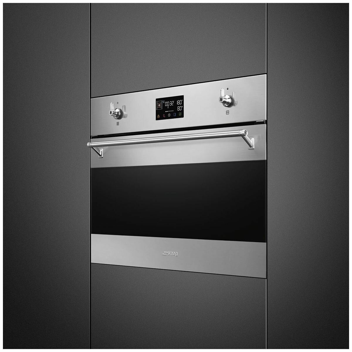 Smeg SOA4302S3X Compact Classic Steam Oven - 100 Series Stainless Steel | Perfect for Small Kitchens, Apartments & Baking Enthusiasts