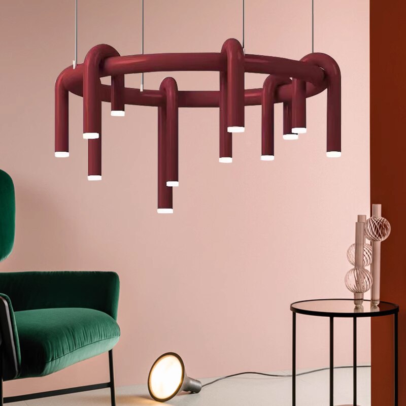 Elegant U-Shaped Chandelier - Modern Crystal Ceiling Light Fixture for Dining Room, Living Room & Bedroom | Perfect for Home Decor, Wedding & Luxury Interior Lighting