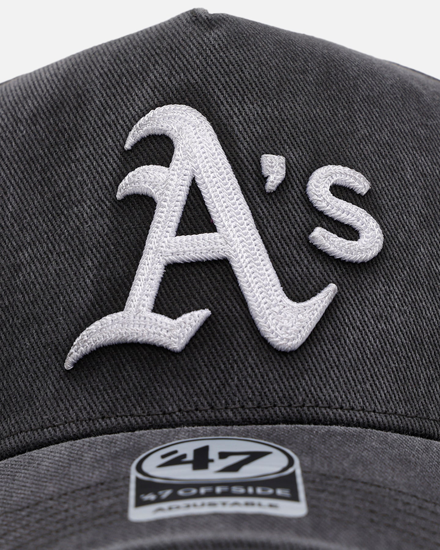 47 Brand Oakland Athletics 'Washed Black' Snapback Hat - Adjustable Baseball Cap for Men & Women - Perfect for Sports Games, Casual Wear & Fan Collections