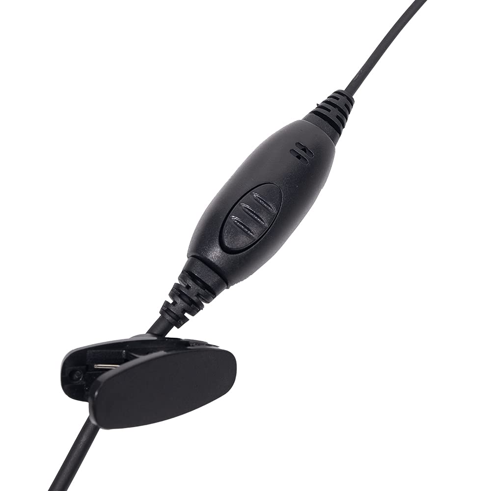 XPR 3500e Earpiece Headset with Mic & PTT for Motorola XPR3500 XPR3000 XPR3300 XPR3300e - G-Shape Two-Way Radio Accessory for Clear Communication in Security, Construction & Event Management