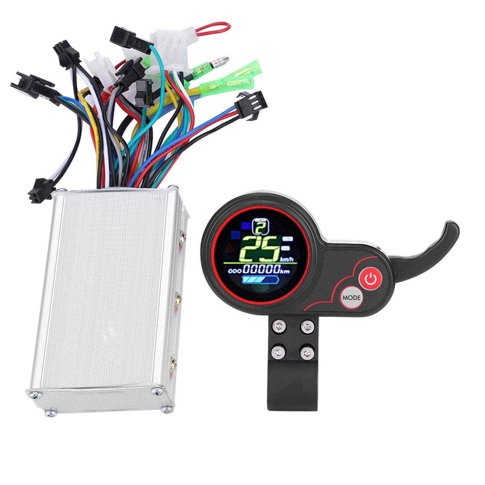 EVTSCAN Waterproof Motor Controller with LCD Display for E-Bikes & Scooters