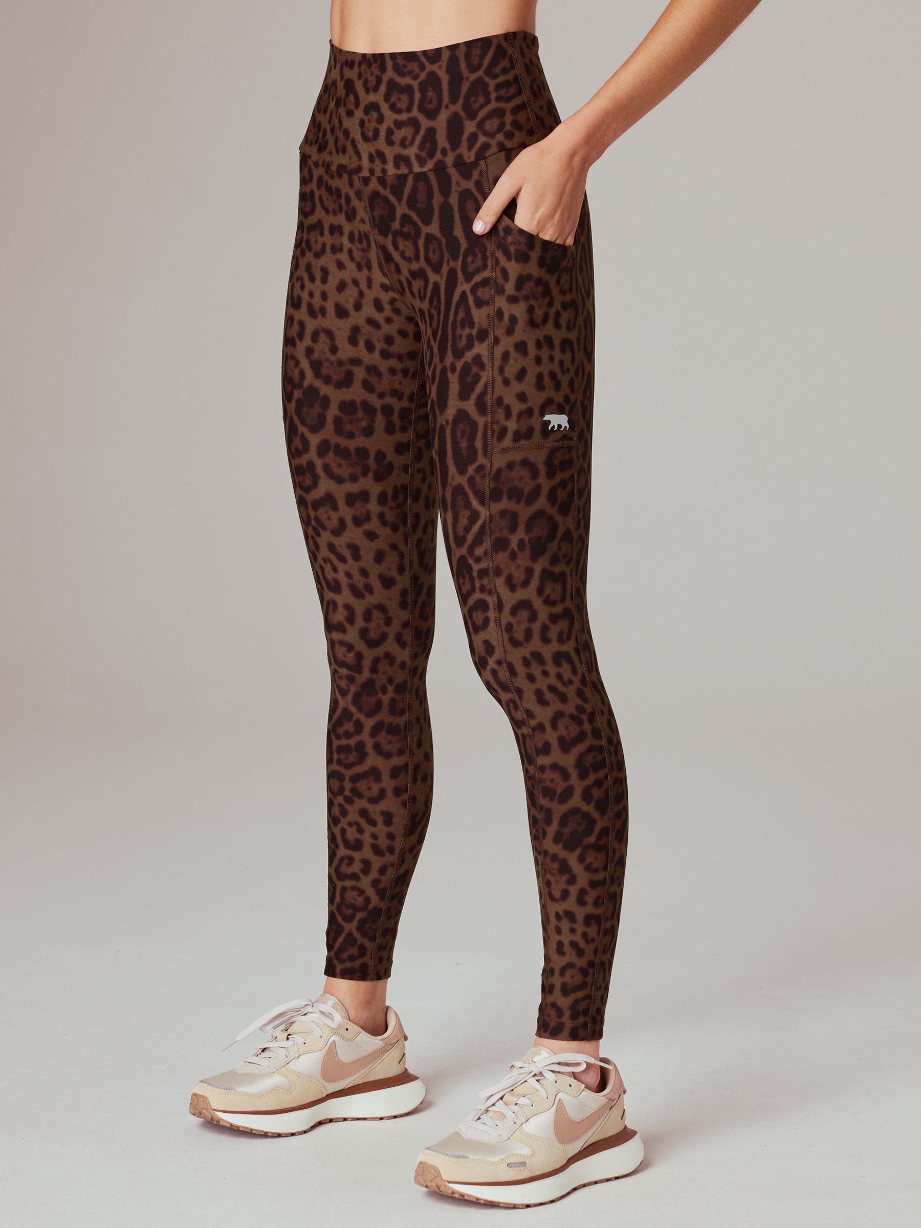 Power Luxe Pocket Full Length Tights - High Waist Yoga Pants with Side Pockets for Women | Perfect for Yoga, Running, Gym Workouts & Everyday Comfort