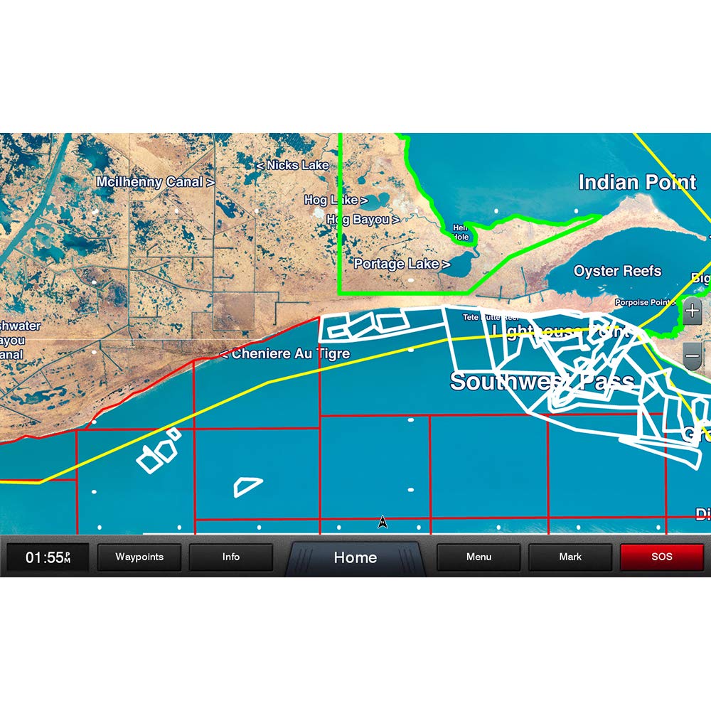 Garmin Standard Mapping Louisiana West Professional microSD/SD Card 010-C1173-00 - GPS Navigation for Boating, Fishing & Outdoor Adventures
