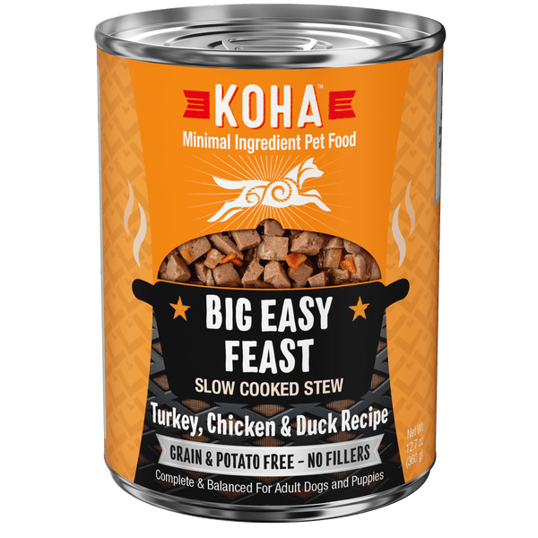 KOHA Big Easy Feast Canned Dog Food - Grain-Free Wet Food for Dogs, High Protein Puppy & Adult Dog Food - Perfect for Travel, Training & Picky Eaters