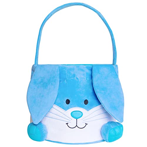Easter Bunny Basket for Kids - Easter Egg Hunt Basket with Rabbit Ears, Cute Easter Tote Bag for Candy Storage & Gift Giving - Perfect for Easter Party Favors, Egg Hunts & Spring Celebrations