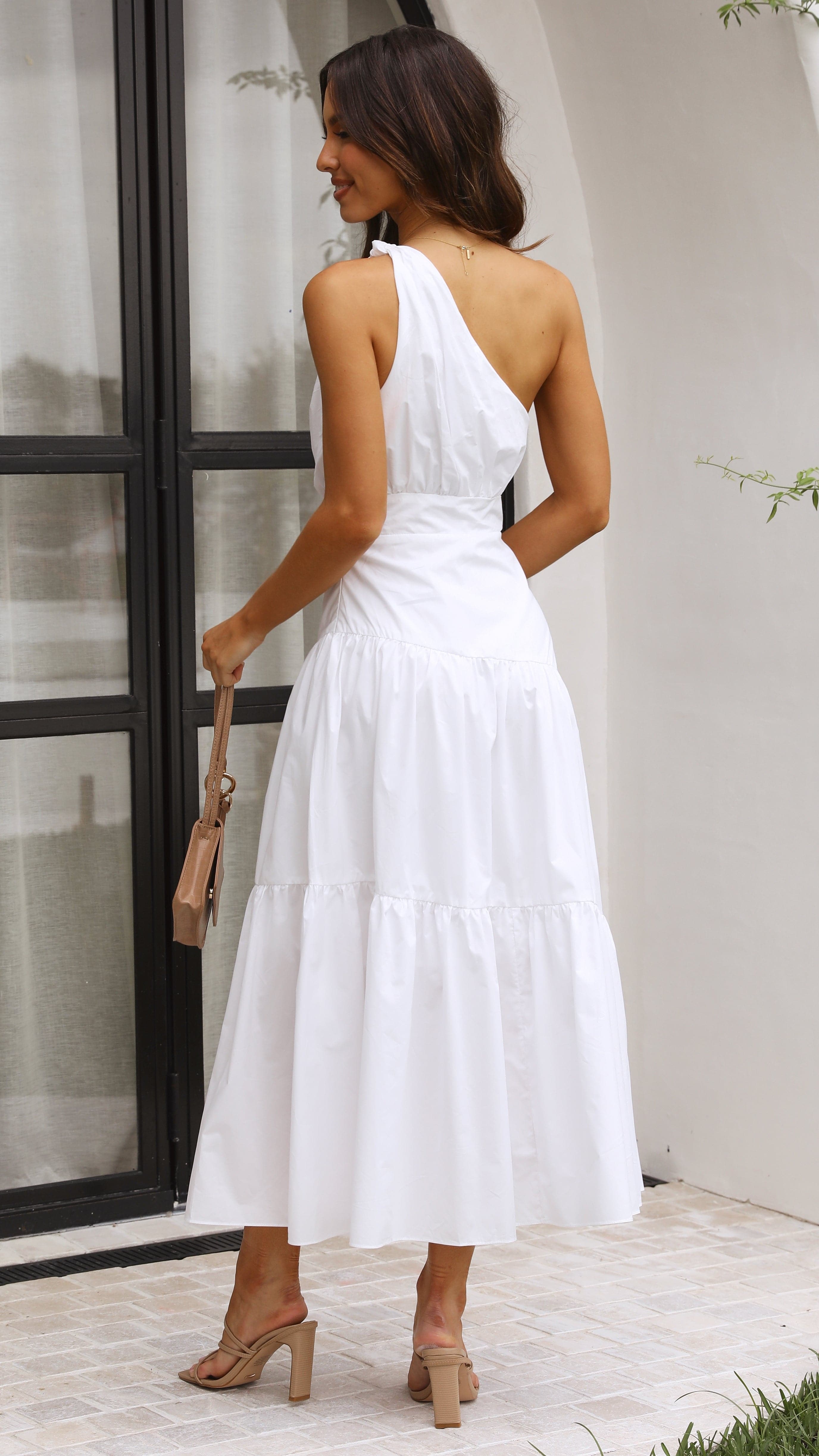 Jayma Maxi Dress for Women - Flowy Long Summer Dress in White | Perfect for Beach, Vacation & Casual Outings